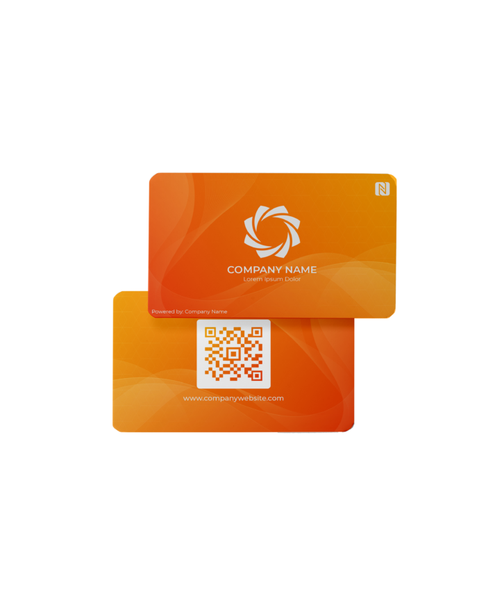 NFC Business Card Orange Gradient