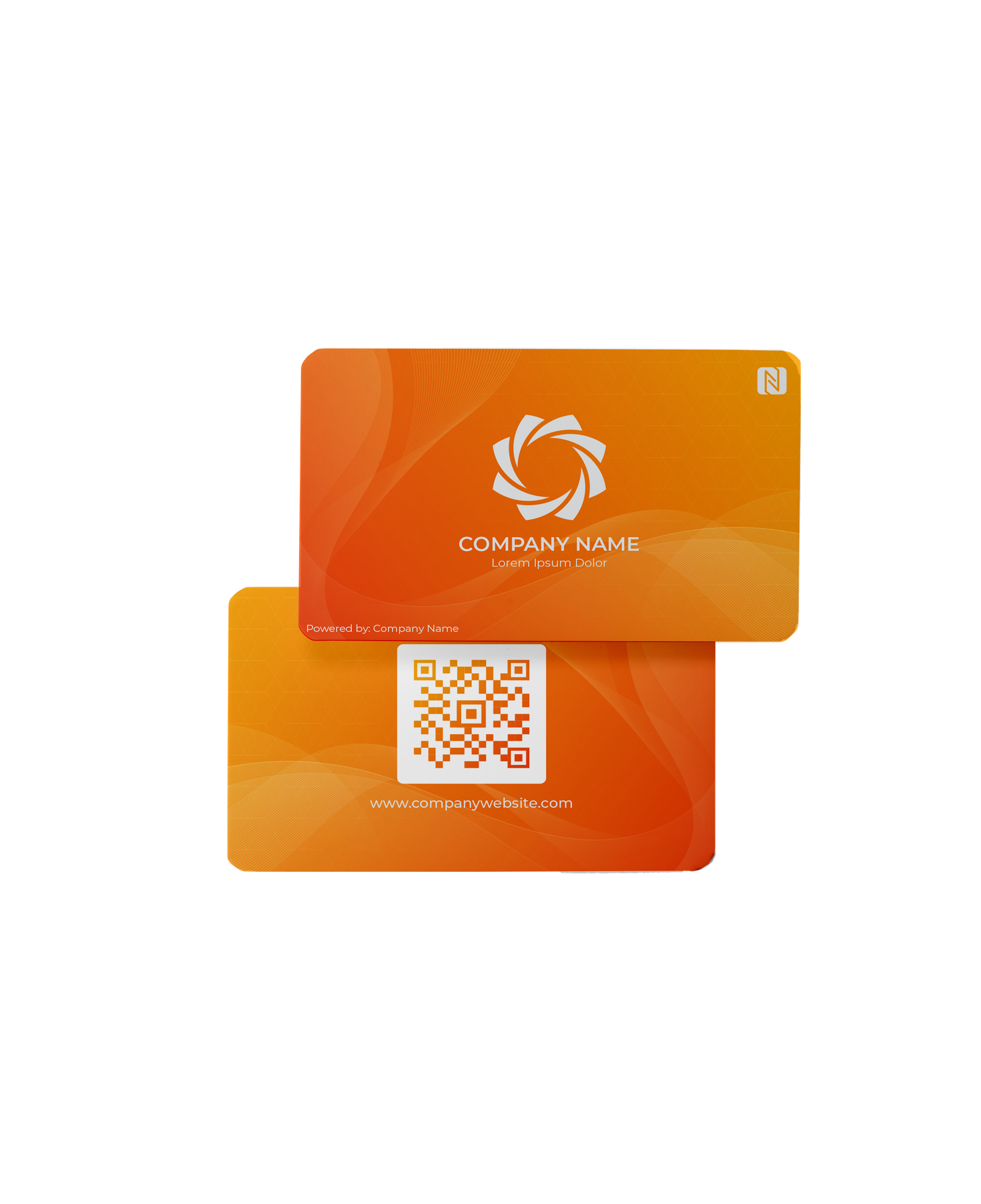 NFC Business Card Orange Gradient