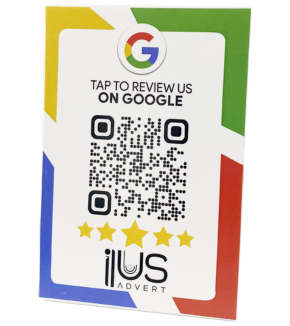 NFC Enabled Google Review Standee White