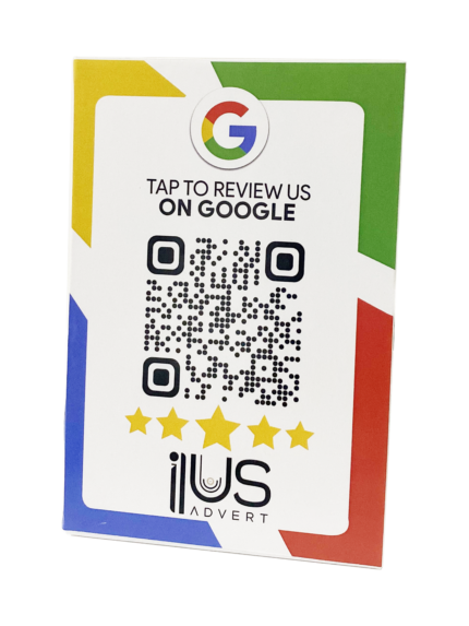 NFC Enabled Google Review Standee White